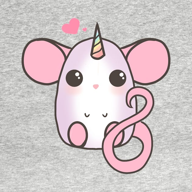 Cute Rat - Dumbo Unicorn by Art By December